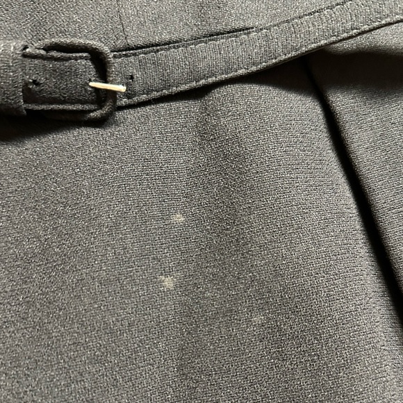 Vintage 1950’s Black Slim Fit Belted Topaz Original Designer Cocktail Dress - Picture 5 of 10